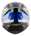 Casco Moto Integral Axor Apex Doble Visor Rpm Negro/azul Streak Brillante L