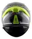 Casco Moto Integral Axor Apex Doble Visor Rpm Negro/amarillo Turbine Mate M