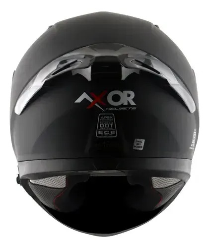 Casco Moto Integral Axor Apex Doble Visor Rpm Negro Solid Mate L