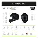 Casco Moto Integral Urbax Ff018 Mito Rpm Negro Solid Mate L
