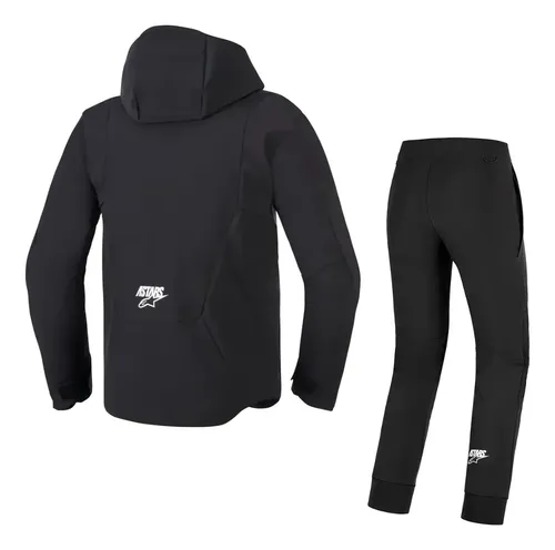 Conjunto Campera Pantalón Alpinestars Aeroshell Hombre Rpm M Negro