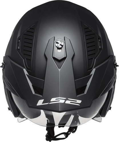 Casco Moto Abierto Mentonera Desmontable Ls2 606 Drifter Rpm Negro Solid Mate Xxl