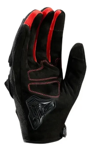 Guantes Moto Hombre Scoyco Mc29 Con Protecciones Rpm Negro/rojo Xl