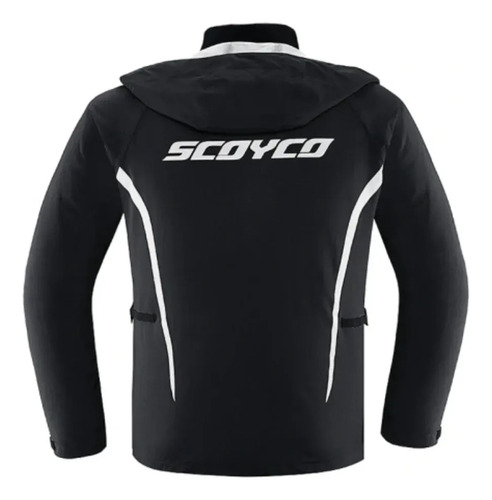 Traje Lluvia Moto Scoyco Rc10-2 Reflectante Impermeable Rpm Negro Xl