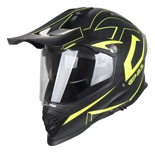 Casco Moto Enduro Cross Gp23 Doble Visor Rpm