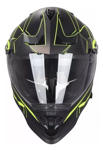 Casco Moto Enduro Cross Gp23 Doble Visor Rpm