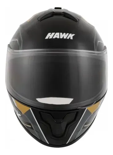 Casco Moto Integral Hawk Rs1x Rpm Negro/dorado Thunder Brillante S