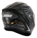 Casco Moto Integral Hawk Rs1x Rpm Negro/dorado Thunder Brillante S