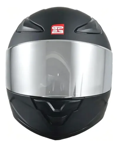 Casco Moto Integral Gp23 Raptor + Visor Transparente Rpm Negro Ws-609 Mate Xl