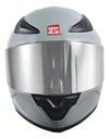 Casco Moto Integral Gp23 Raptor + Visor Transparente Rpm Gris Ws-609 Brillante Xl