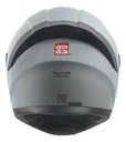 Casco Moto Integral Gp23 Raptor + Visor Transparente Rpm Gris Ws-609 Brillante Xl