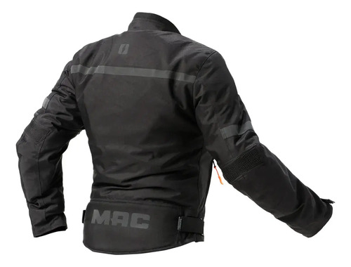 Campera Moto Mujer Mac Cardinal Cordura Protecciones Rpm Negro Cardinal L