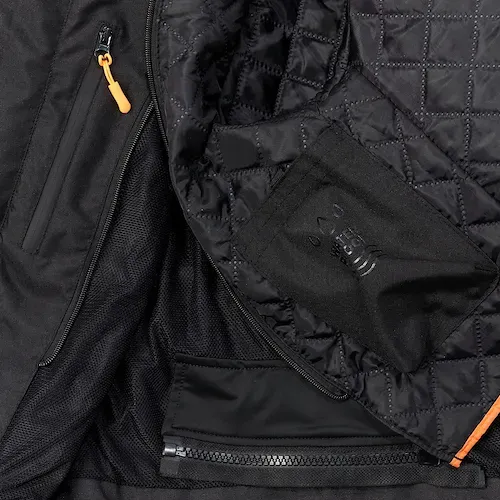 Campera Moto Mujer Mac Cardinal Cordura Protecciones Rpm Negro Cardinal L