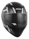 Casco Moto Integral Hawk Rs11x Doble Visor Rpm Gris Spike Brillante S
