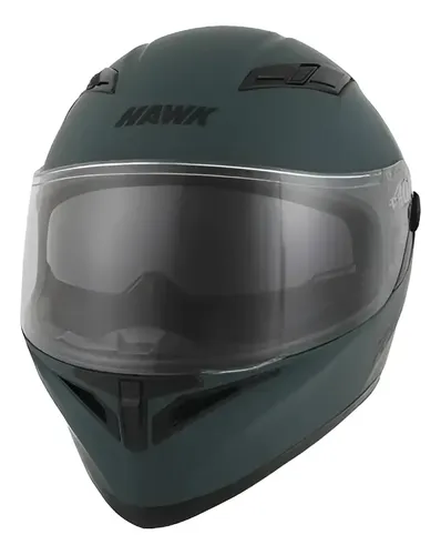 Casco Integral Moto Hawk Rs11x Doble Visor Rpm Verde Petroleo Solid Mate S