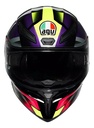 Casco Moto Integral Agv K1 S Alerón Integrado Rpm Negro/violeta/rosa Brillante Fastlap Brillante Xs