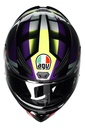 Casco Moto Integral Agv K1 S Alerón Integrado Rpm Negro/violeta/rosa Brillante Fastlap Brillante S