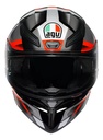 Casco Moto Integral Agv K1 S Alerón Integrado Rpm Negro/gris/rojo Brillante Fastlap Brillante L