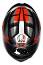 Casco Moto Integral Agv K1 S Alerón Integrado Rpm Negro/gris/rojo Brillante Fastlap Brillante L