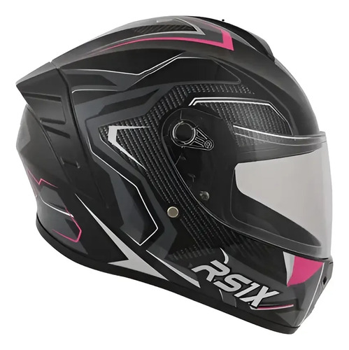 Casco Moto Integral Hawk Rs1x Rpm Magenta Thunder Brillante M
