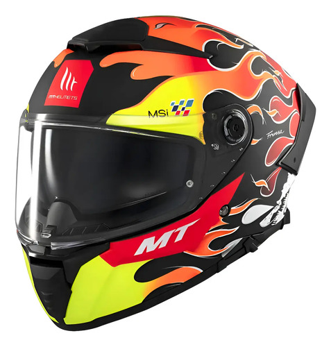 Casco Moto Mt Thunder 4 Sv Yamanaka B3 Brillante Doble Visor