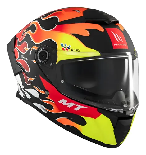 Casco Moto Mt Thunder 4 Sv Yamanaka B3 Brillante Doble Visor