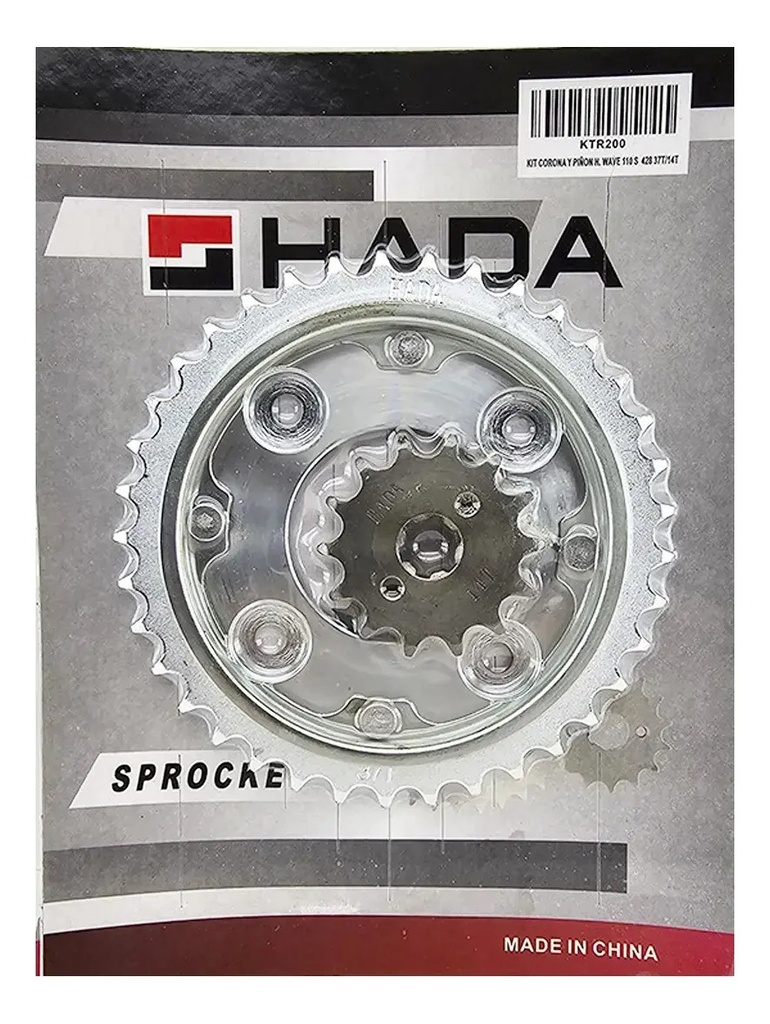 Kit Corona Y Piñon 14t-37t Honda New Wave 110 S - Rpm925