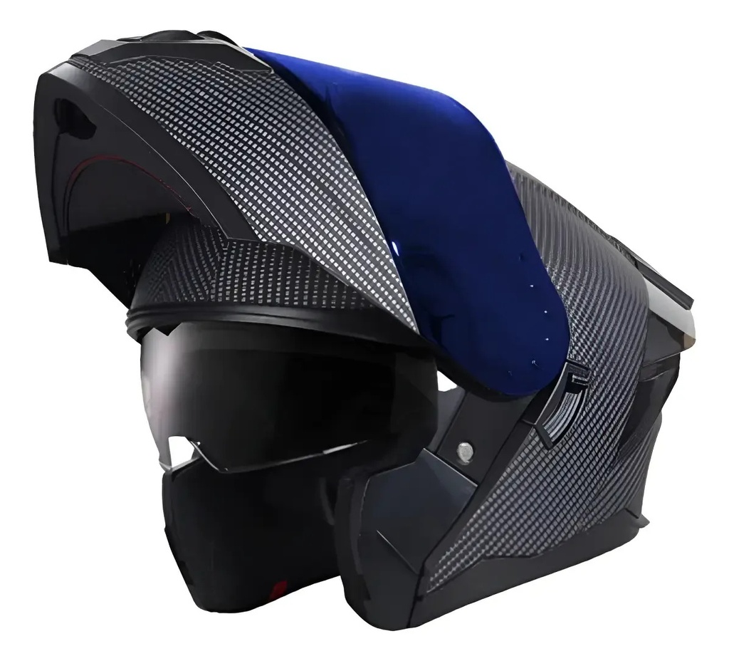 CASCO ABATIBLE/FLIP UP HELMET EDGE SOLID CARBON DECAL - TL