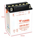 Batería Yuasa 12n12a-4a-1 Honda Yamaha Kawasaki Cuatri Rpm Negro Único