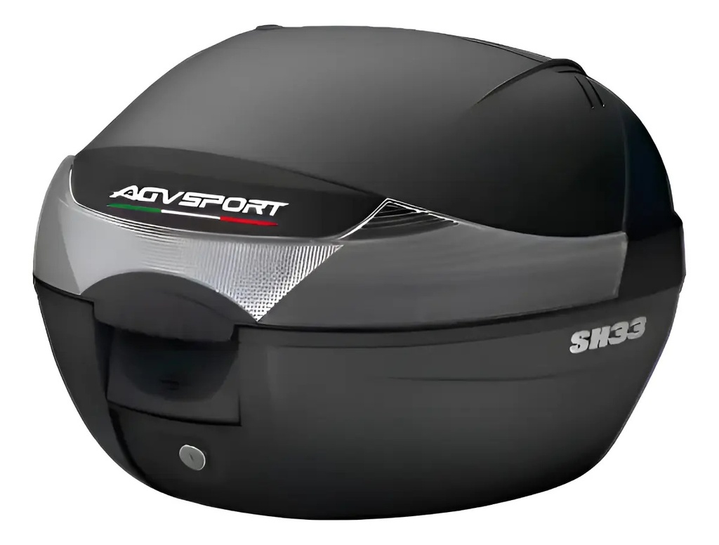 Baul Moto Trasero Top Case Sh33 Agvsport By Shad 1 Casco Rpm Negro