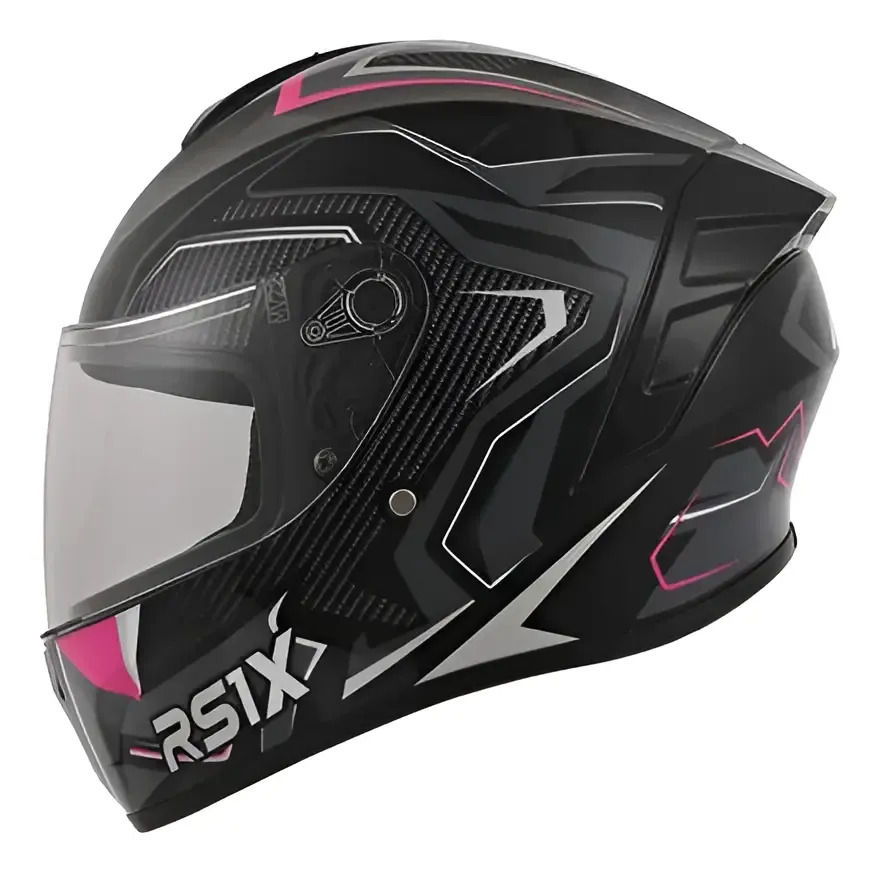 Casco Moto Integral Hawk Rs1x Rpm Magenta Thunder Brillante M