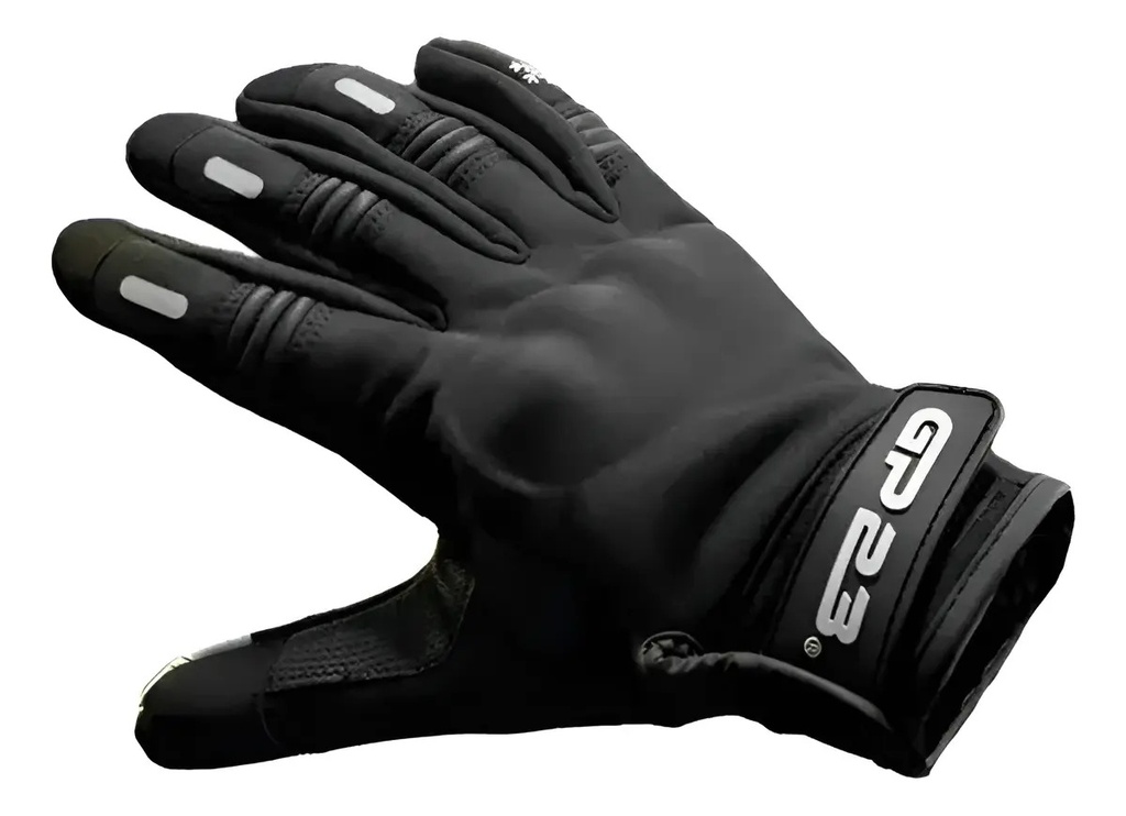 Guantes Moto Gp23 Pe-05 Táctil Con Protección Negros Rpm