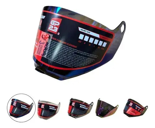 Visor Casco Moto Gp23 Bubba Cr800 Rpm