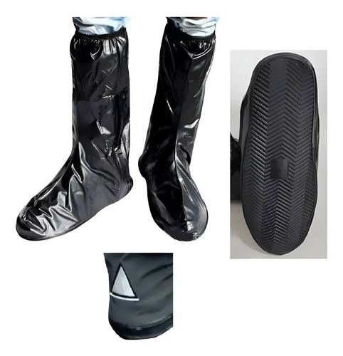 Galochas Moto Botas Para Lluvia Suela Goma Antideslizante