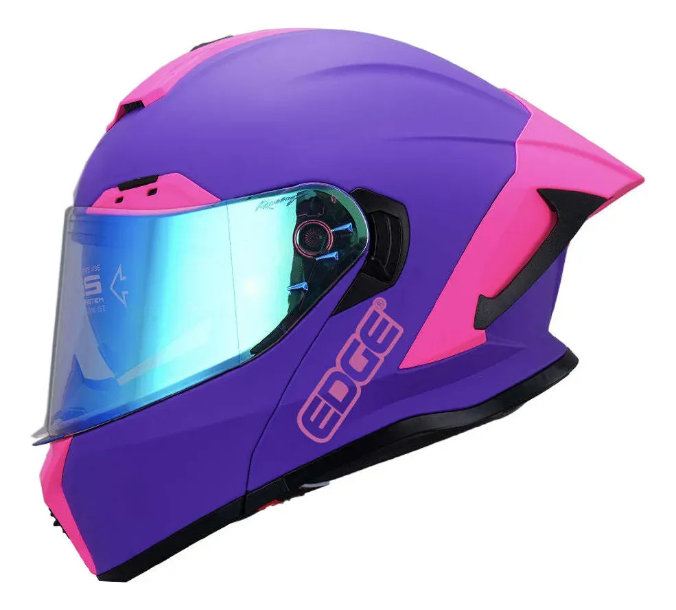 CASCO ABATIBLE/FLIP UP HELMET EDGE SOLID CARBON DECAL - TL