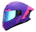 CASCO REBATIBLE/FLIP UP HELMET EDGE SOLID MATT PURPLE PINK