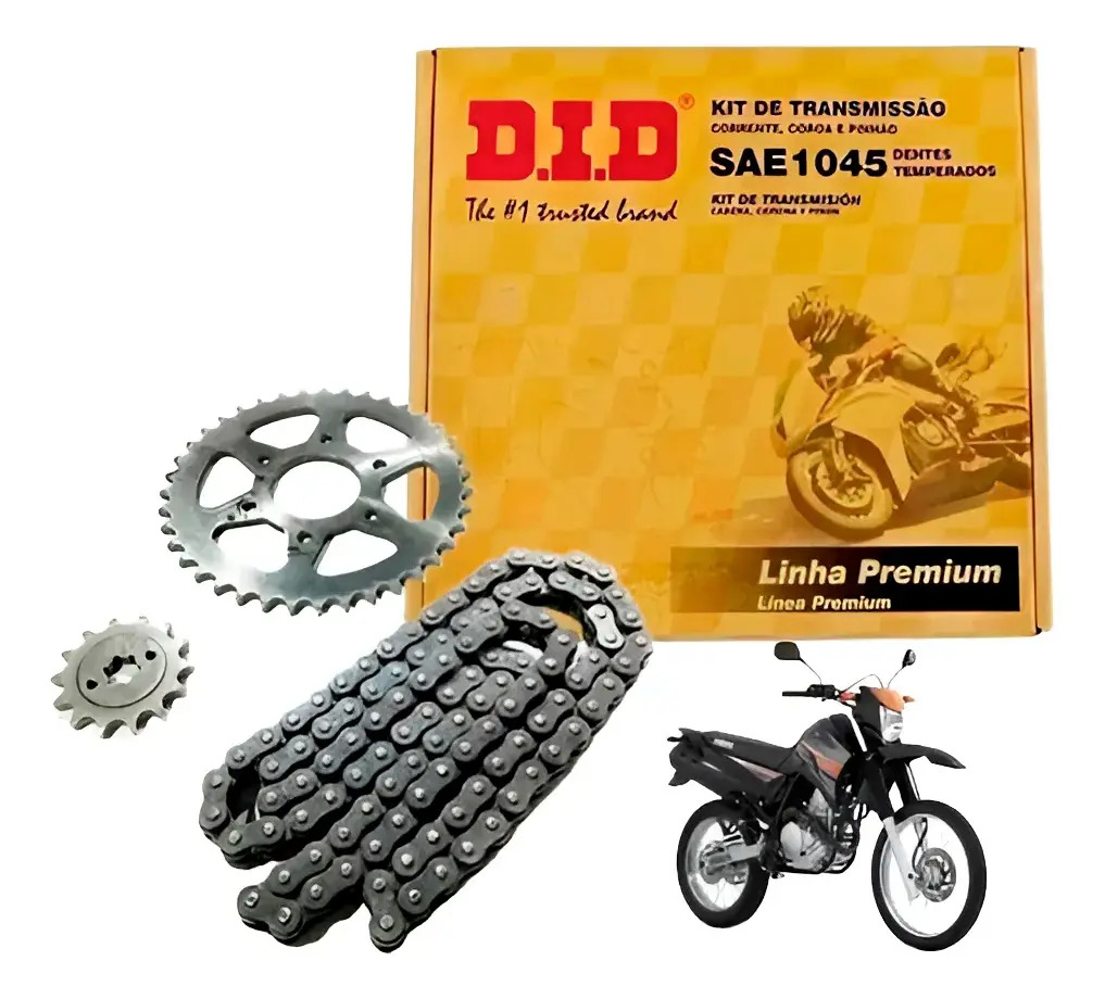 [33979] Transmision Did Yamaha Xtz 250 Piñon Corona Y Cadena Con Oring Envio Gratis Gris