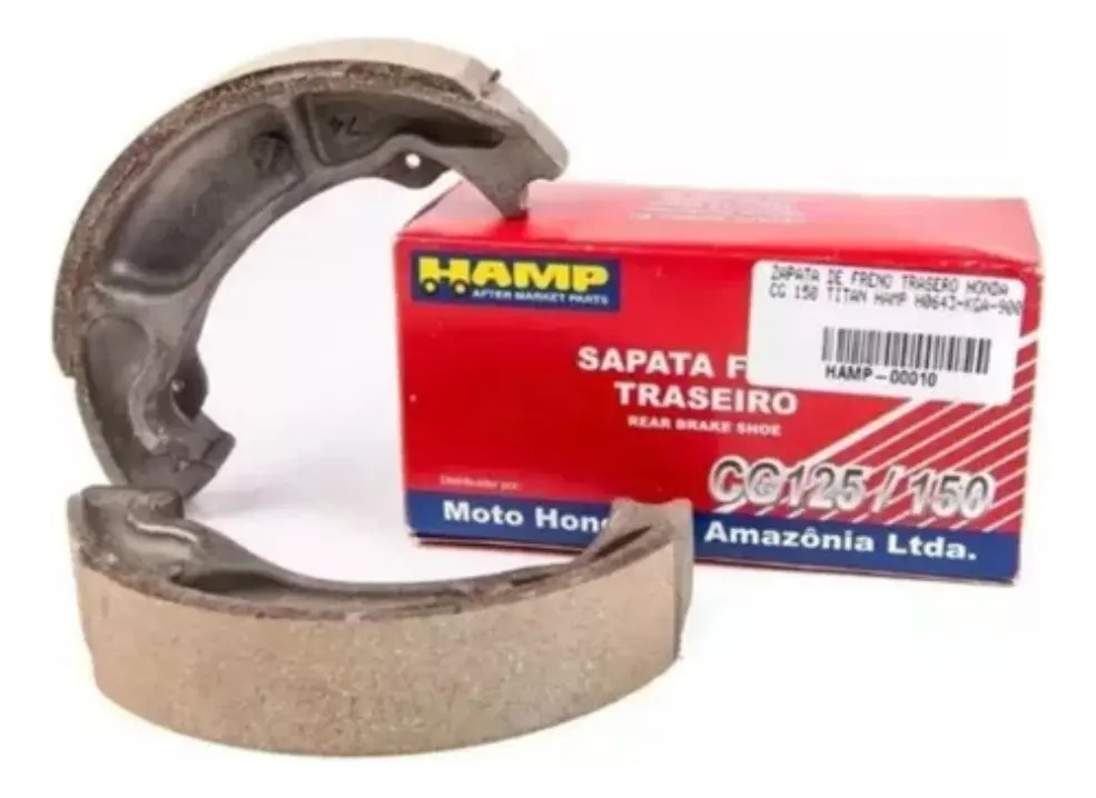 [HAMP.TIT] Zapata Original Freno Trasero Nisin Cg Titan 150 Cbx 250 Xr