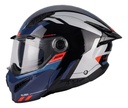 Casco Moto Rebatible Axxis Ghostfighter Doble Visor Rpm Azul/gris Sleek B7 Brillante L