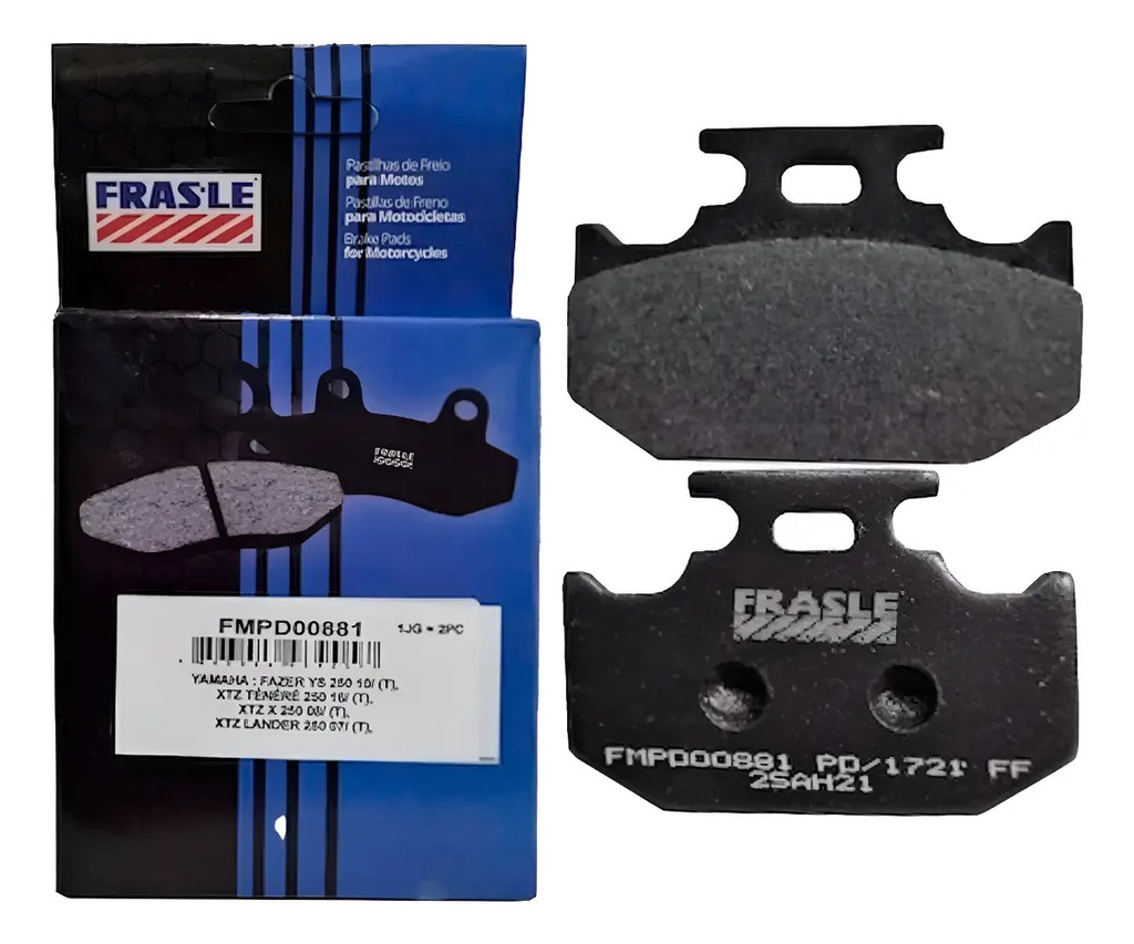 [10881] Pastillas Freno Traseras Frasle Pd881 Yamaha Fz 16 Fi 2.0