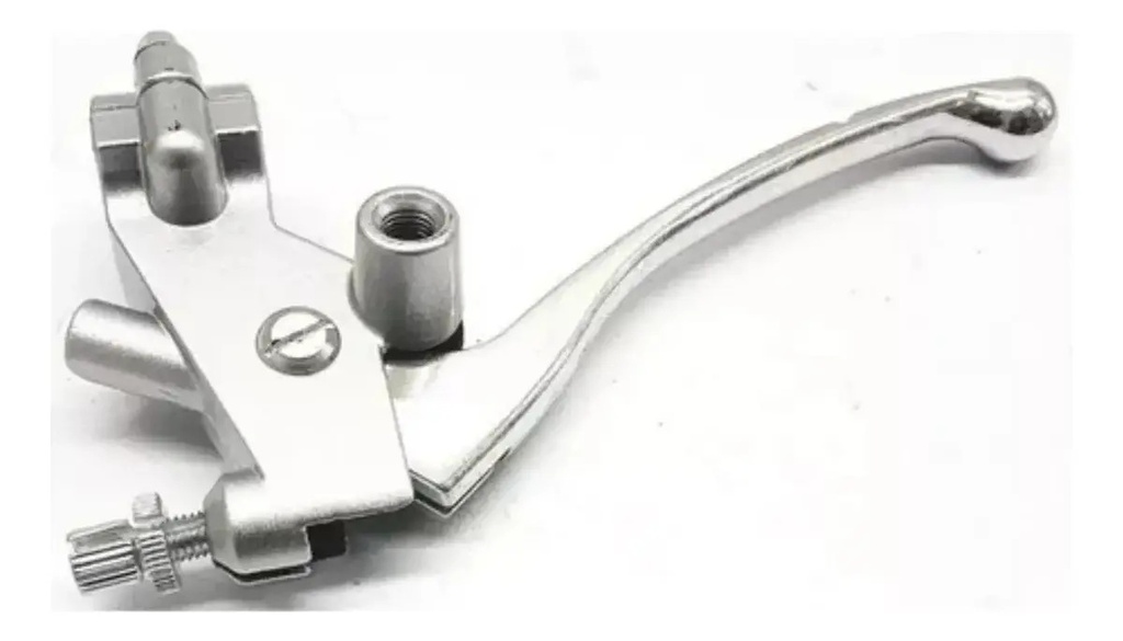 Soporte Manija Embrague C/manija Cromada  Motomel Custom 150