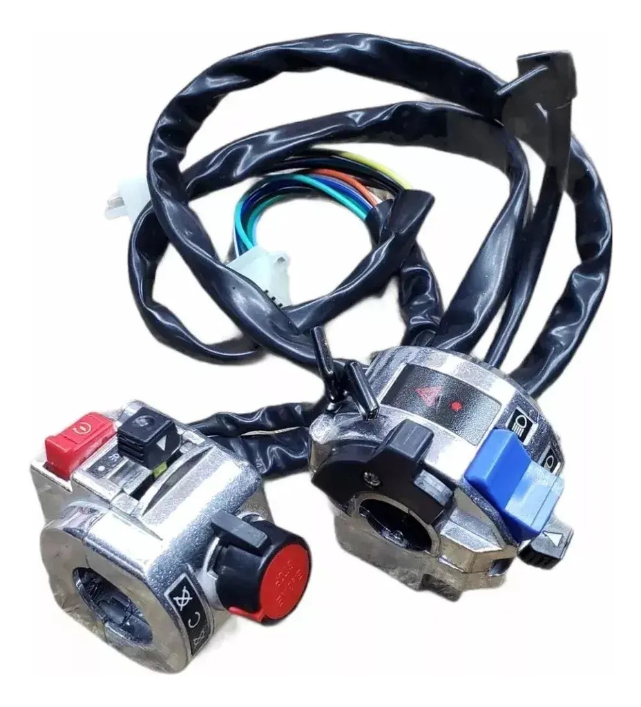 Juego de Comandos de Luces de Manillar Motomel Custom 150