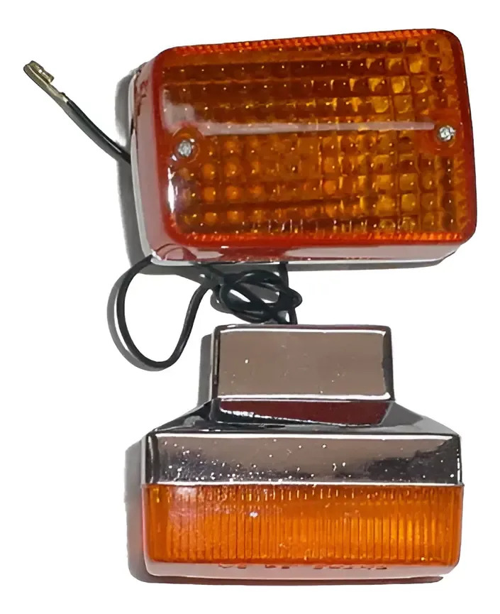 Juego De Farol Giro Cono Power Honda C90 Delantero Gris