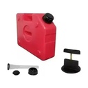 Bidon Tacho Chato   5 Litros Con Soporte Moto  Auxiliar 