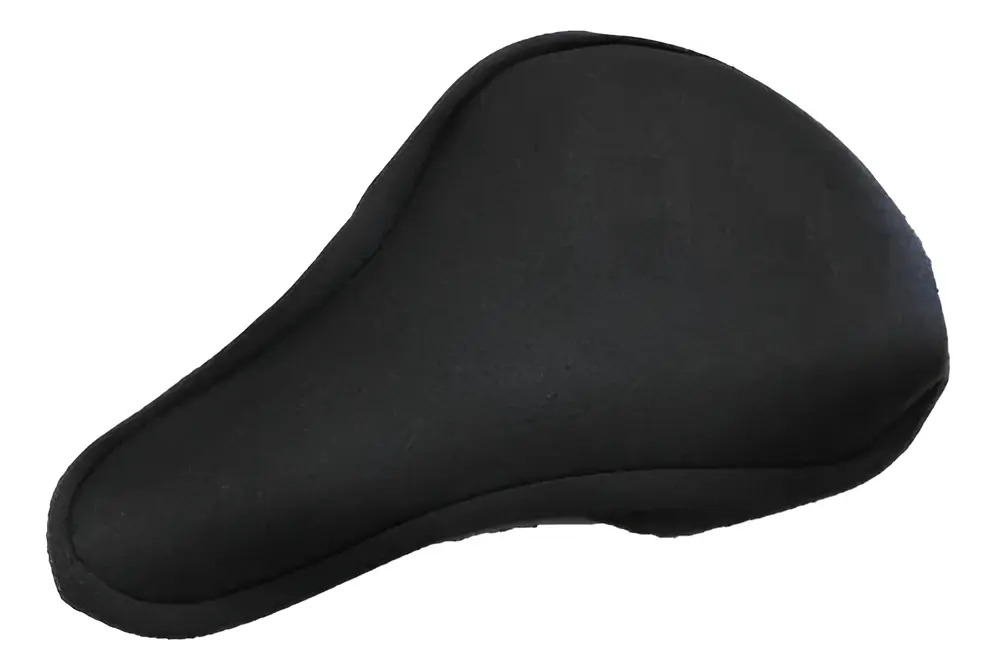 Funda Cubre Asiento Bicicleta Gel Lisa Mediana Negro