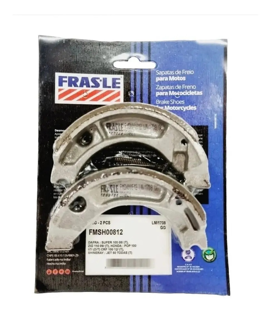 Zapata Freno Frasle Honda Xr 150 Xr 125 Biz Smash Cruzado 
