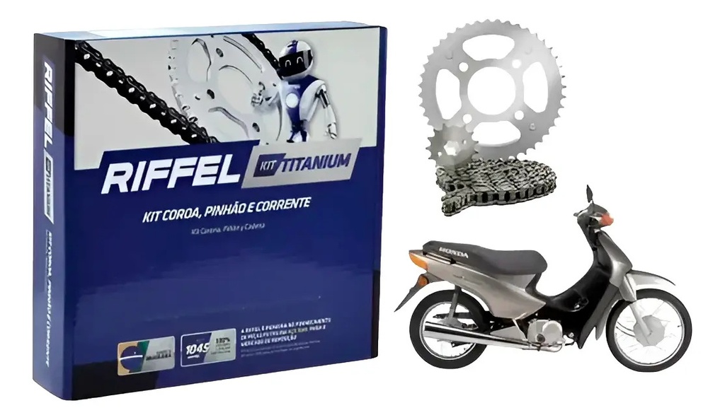 Kit de Transmisión Riffel 15-35 428H Honda Biz 100/105