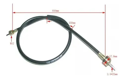 Cable de Velocímetro W Standard Yamaha YBR 125 a Zapata