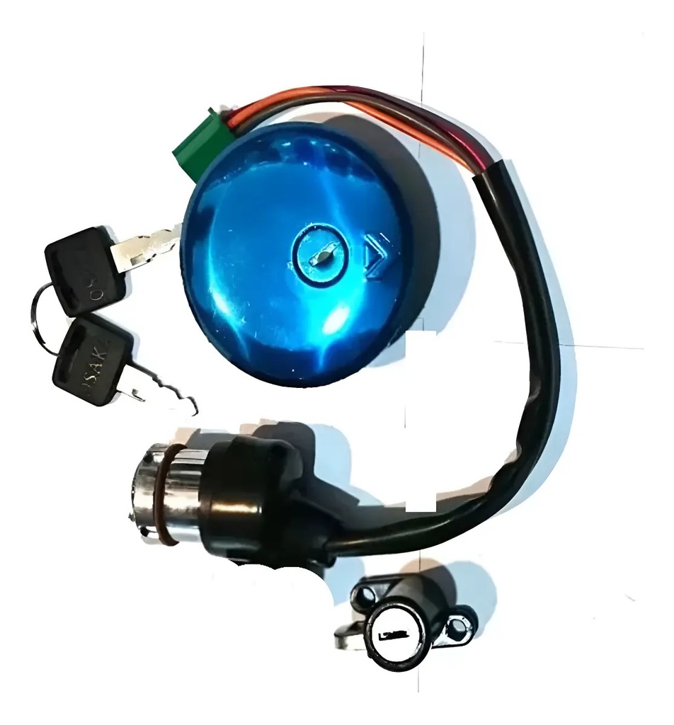 Kit de Cerradura 6 Cables (Contacto y Tapa de Tanque) Suzuki GN 125