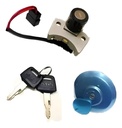 Kit de Cerradura 2 Cables (Contacto y Tapa de Tanque) Honda CG Titan 150 New